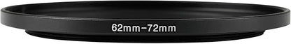 62-72mm Metal Step-Up/Down Ring Adapter Compatible - Image 2