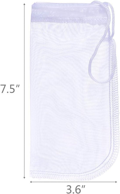 ALEGI Media Filter Bag Aquarium Extra Fine, Reusable 180 Micron Drawstring Mesh - Image 3