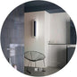 LED Illuminated Bathroom Mirror Round Wall Mirror by Unknown