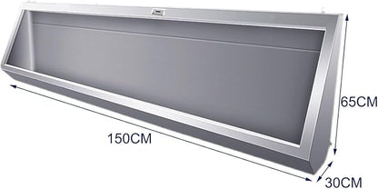 Wall-Mounted Stainless Steel Urinal Trough - Image 2