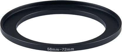 58mm Lens to 72mm Camera Lens Adapter 58mm to 72mm Step Up Ring Adapter Ring - Image 2