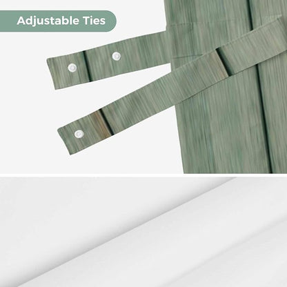 Daisy Flower Tie Up Valance Curtains - Image 7