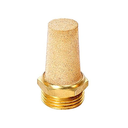 Beduan 10 Pcs Pneumatic Brass Exhaust Muffler Filter, 3/8" Male Thread Hex - Image 4