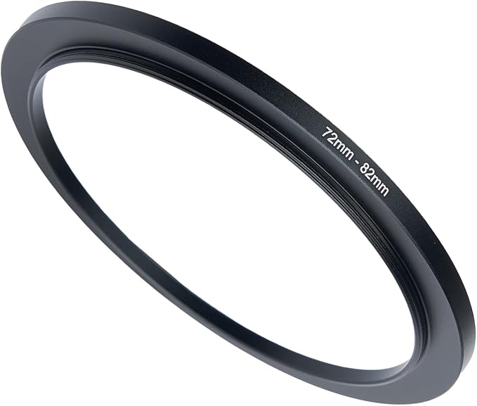 72mm to 82mm Step-up Adapter Rings Filter Adapter Black Metal Step Down Filter by Unknown