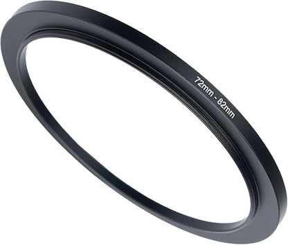 72mm to 82mm Step-up Adapter Rings Filter Adapter Black Metal Step Down Filter by Unknown