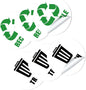 Self-Adhesive Garbage Classification Label Stickers by Unknown