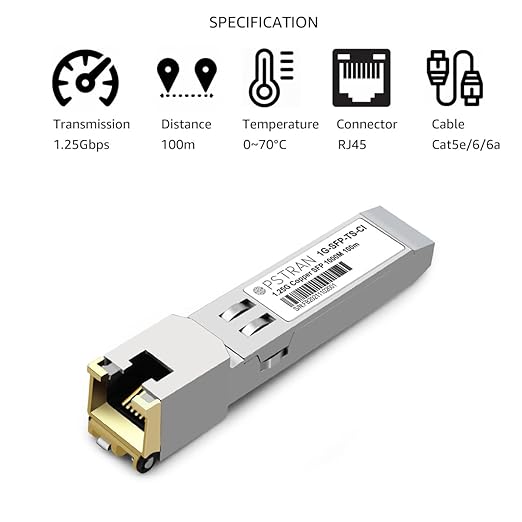 OPSTRAN 1000BASE-T SFP RJ45 Copper Transceiver Module Compatible with HPE H3C JD089B JD495A JD089A JC009A 100m Cat5e/6
