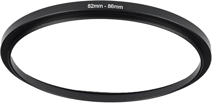 82mm to 86mm Step-up Adapter Rings Filter Adapter Black Metal Step Down Filter by Unknown
