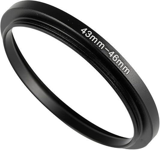 43-46mm Metal Step-Up Ring Adapter Compatible by Unknown
