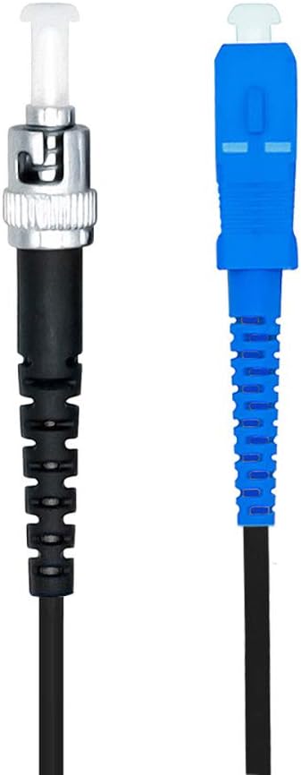Jeirdus 100ft 100feet 30m SC to ST Outdoor Armored Simplex 9/125 SM Fiber Optic Cable Jumper Optical Patch Cord Singlemode 30Meters 100ft SC-ST