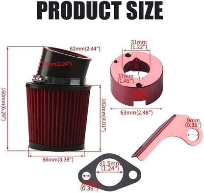 Air Filter Adapter Jet Kit for Predator 301cc 420cc 11hp 13hp 15hp GX340 GX390 - Image 5