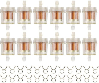 12pcs 1/4 Inch Gas Inline Fuel Filter Compatible - Image 7
