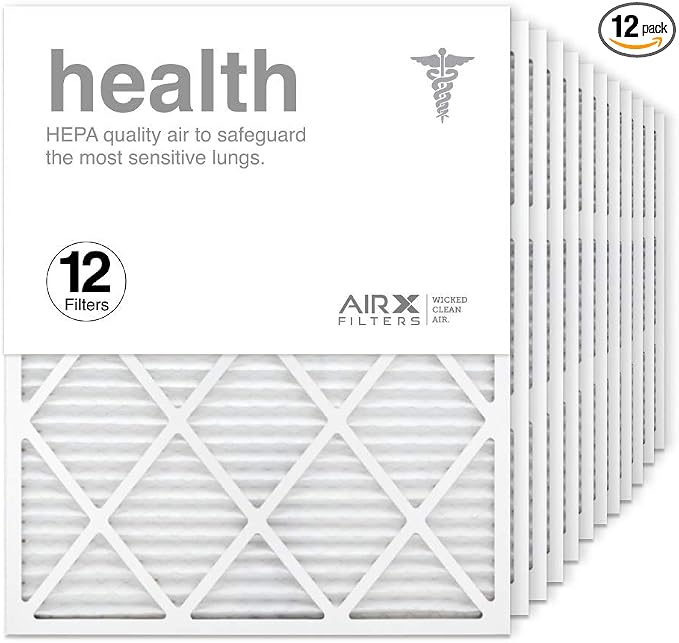 AIRx Filters Health 24x30x1 Air Filter MERV 13 AC Furnace Pleated Air Filter by AIRXFILTERSWICKEDCLEANAIR