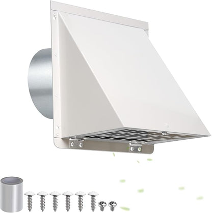 3 Inch Dryer Vent Cover Outside, Metal Exterior Vent Cover - Image 9
