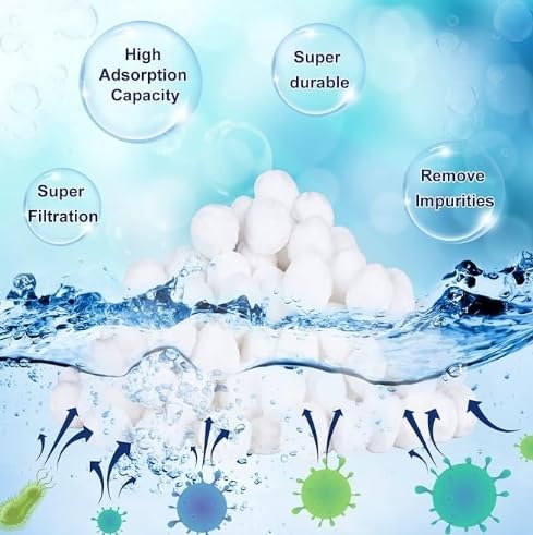 3 lbs Pool Filter Ball, for Swimming Pool Sand Filter, Lightweight Reusable - Image 4