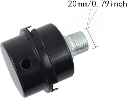 2PCS 0.79’’ Metal Air Compressor Intake Filter Sound Muffler, Thread Air - Image 3