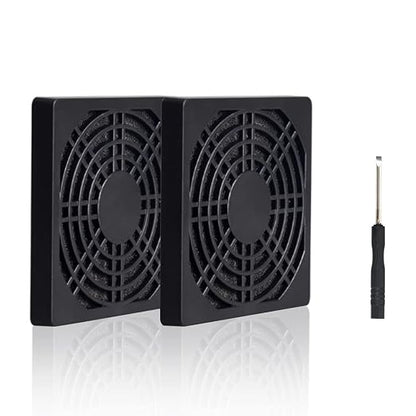 ELUTENG 80mm Fan Filter 2 Pack Ventilation Grill Cover IP40 Dustproof Cool by ELUTENG