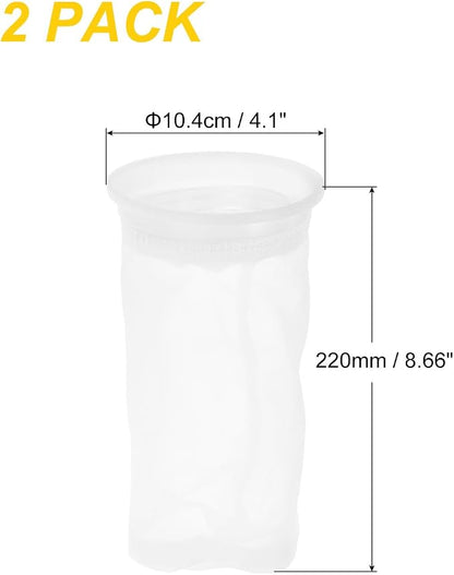 PATIKIL 4" IBC Lid Filter 2 Pack 210mm Long Washable Nylon Fine Mesh Filter IBC - Image 2