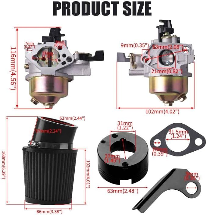 Predator Carburetor Air Filter Adapter Jet Kit - Image 4