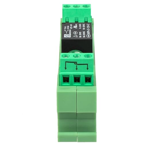 GUETNEU Relay Board, Relay Module 1 Channel 1 SPDT DIN Rail Mount 24V DC/AC, Interface Board(FY-T731C-D24)