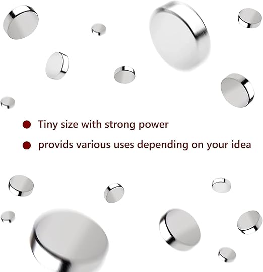 rhinocats 80Pcs Small Round Magnets, 6x3mm Mini Rare Earth Magnets - Image 6
