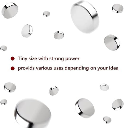 rhinocats 80Pcs Small Round Magnets, 6x3mm Mini Rare Earth Magnets - Image 6