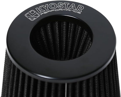KYOSTAR Universal 3.5" High-Flow Air Filter, Reusable Cone Cold Air Intake - Image 9