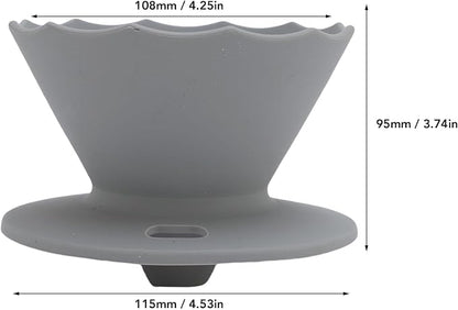 Pour Over Coffee Dripper Silicone Food Grade Portable Hand Brewed Coffee Filter - Image 4
