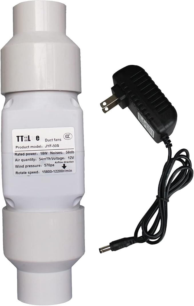 2” 18W Duct Ventilation Fan 50mm by TTiiLoe