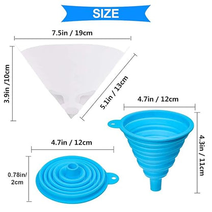 DAOKI 100 Pcs Paper Paint Filters 100 Micron Disposable Paint Paper Strainers - Image 2