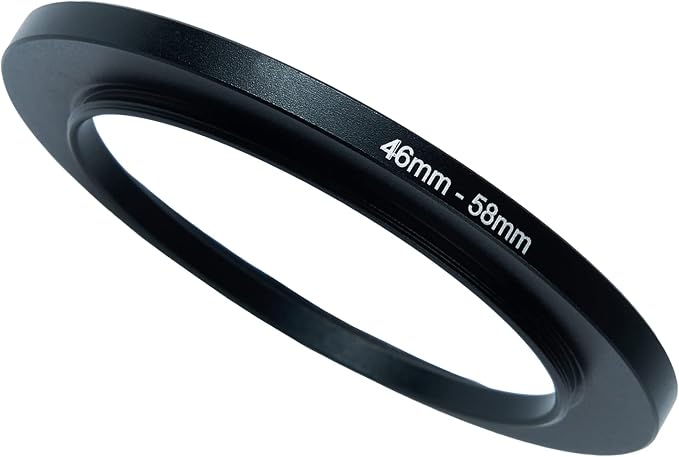 46mm to 58mm Step-Up Ring Filter Adapter by BETUYESS
