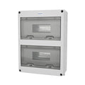 MOLLOM 24 Way Circuit Breaker MCB Distribution Protection Box with DIN Rail, IP65 Waterproof,for Indoor and Outdoor