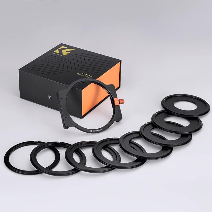 K&F CONCEPT Metal Filter Holder + 8 Filter Adapter Rings - Image 8