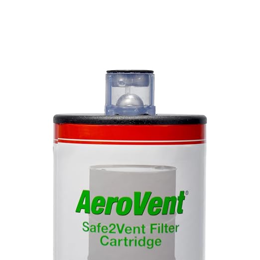 AeroVent Safe2Vent Single Filter Assembly | Fits Single-Can Systems | Reusable - Image 5