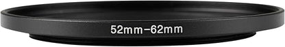 52-62mm Metal Step-Up/Down Ring Adapter Compatible - Image 2