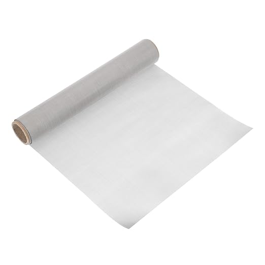 uxcell 300 Mesh 79" x 12" Woven Wire Mesh, 304 Stainless Steel Air Vent Filter by uxcell