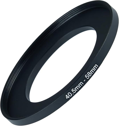 40.5mm to 58mm Step Up Ring Filter Adapter Black Metal Step up Adapter Rings by Unknown