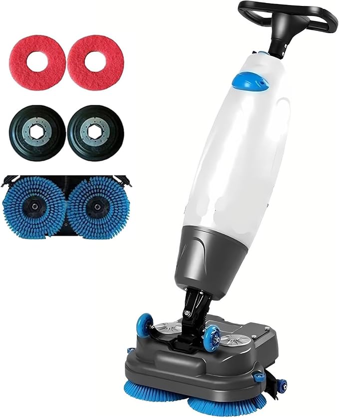 Floor Polisher Commercial, Dual-Brush Rotary Floor Scrubber, Lightweight by Unknown