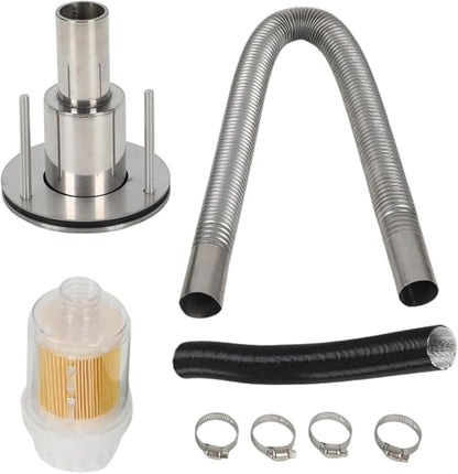 24mm Stainless Steel Exhaust Pipe Air Intake Filter and Pipe Double Wall by Unknown