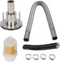 24mm Stainless Steel Exhaust Pipe Air Intake Filter and Pipe Double Wall by Unknown