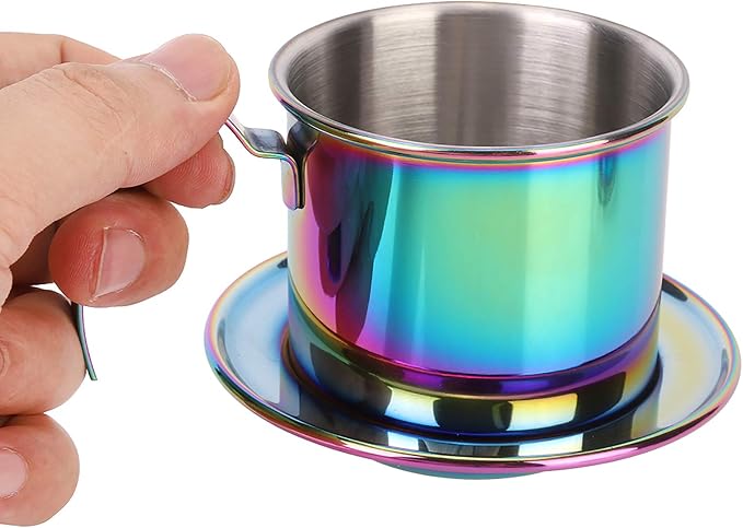 Portable Stainless Steel Coffee Drip Filter, High Density Filter - Image 2