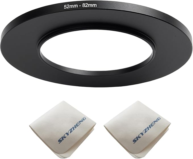 52mm Lens to 82mm Camera Lens Adapter 52mm to 82mm Step Up Ring Adapter Ring by SKYZHENG