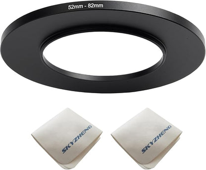 52mm Lens to 82mm Camera Lens Adapter 52mm to 82mm Step Up Ring Adapter Ring by SKYZHENG