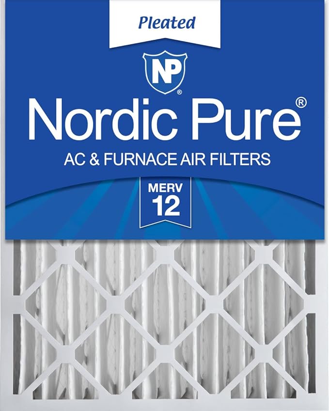 Nordic Pure 18x24x4 Pleated MERV 12 Air Filter 1 Pack by NordicPure