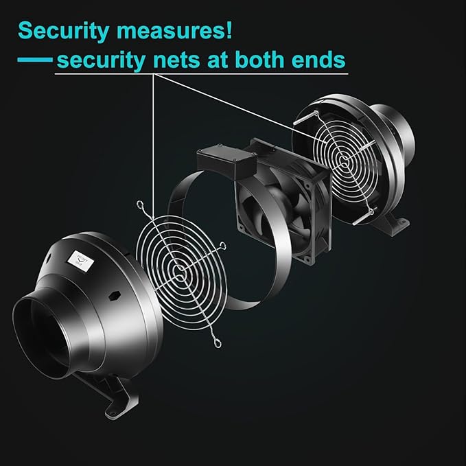 MELONFARM Air Filtration Kit, 8 Ft Ducting & Rubber Coupler, Air Cooling and - Image 5