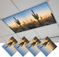 Fluorescent Light Covers for Drop Ceiling Desert Cactus Sunset Magnetic Light by Unknown