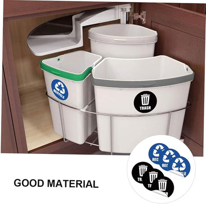 Recycle Decals for Trash Can Waste Bin Sticker Waste Sorting Decals Remind - Image 9