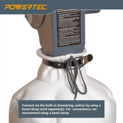 POWERTEC 70334 Dust Filter Bag for Wall Mount Dust Collectors, 1 Micron - Image 3