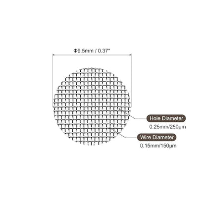 MECCANIXITY Pipe Screen Stainless Steel Screens, 3/8 Inch Diameter - Image 2