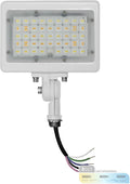 NUWATT 30W LED Flood Light, 3CCT 3000K/4000K/5000K Selectable, IP65 Waterproof Lighting, Adjustable Knuckle Mount, 4200LM, 0-10V Dimmable, 120-277V, Outdoor Security Floodlight for Yard, White, UL